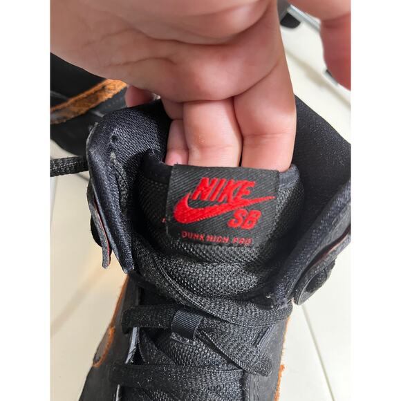 2015 Nike Dunk High Pro SB‎ 'Distressed Leather' 305050-026 Men's Size 9 - Picture 8 of 11